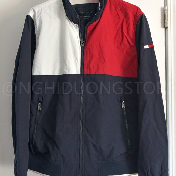 Tommy Hilfiger Men's Bomber Jacket‎ FLAG color - Picture 4 of 5